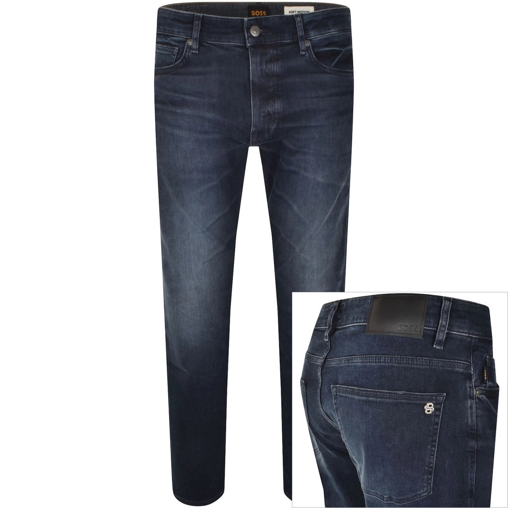 Hugo Boss BOSS Delaware Slim Fit Jeans Dark Wash Blue